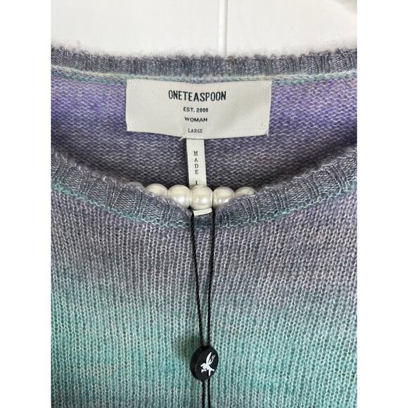 NWT Free People x One Teaspoon Gradual Dusk Sweater Size Large - Picture 6 of 10